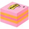 Post-it Mini-cube Notes repositionnables 51 x 51 mm Rose Neon