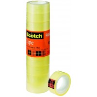 Lot de 10 : Scotch 5081510Ruban adhesif PP transparent, 15mm x 10m, 10rouleaux