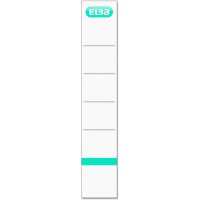 400039634-etiquettes pour dos de classeur avec logo imprime, auto-adhesives, 5 cm (blanc)