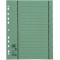 Intercalaires Reference 06456 GN perfore numerotees 1-10 double Motif en carton recycle Vert Lot de 100