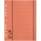 Intercalaires Reference 06456og perfore numerotees 1-10 double Motif en carton recycle orange Lot de 100