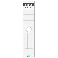  etiquettes dos de classeur " RADO Long Large, Blanc