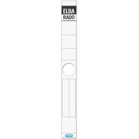 100420959 Lot de 10 etiquettes de dos pour dossiers suspendus Longueur et etroit Autocollant pour largeur de dos 5 cm Blanc avec