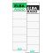 04217WE Lot de 10 etiquettes pour tranche en carton Blanc 240 g/m² 190 x 54 mm