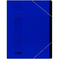 42495DB Chemise a elastiques en carton 450 g/m² 7 compartiments format A4 (Bleu fonce) (Import Allemagne)