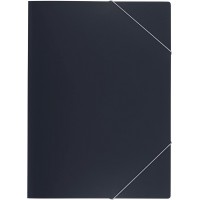 33490AZ chemises a elastiques en plastique PP 0,05 mm Anthracite Capacite env. 50 feuilles DIN A4 Chemise
