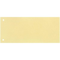 Oxford Lot de 100 intercalaires perfores en carton manille recycle Jaune 10,5 x 24 cm