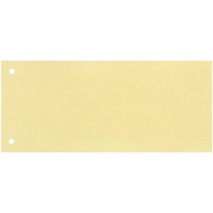 Oxford Lot de 100 intercalaires perfores en carton manille recycle Jaune 10,5 x 24 cm