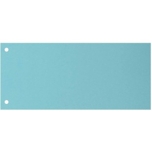 Oxford Lot de 100 intercalaires perfores en carton manille recycle Bleu 10,5 x 24 cm