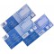 Oxford Lot de 100 intercalaires perfores en carton manille recycle Bleu 10,5 x 24 cm
