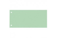 Oxford Lot de 100 intercalaires perfores en carton manille recycle Vert 10,5 x 24 cm