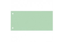 Oxford Lot de 100 intercalaires perfores en carton manille recycle Vert 10,5 x 24 cm