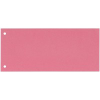 Oxford Lot de 100 intercalaires perfores en carton manille recycle 10,5 x 24 cm Rouge
