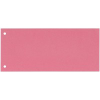 Oxford Lot de 100 intercalaires perfores en carton manille recycle 10,5 x 24 cm Rouge