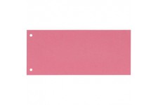 Oxford Lot de 100 intercalaires perfores en carton manille recycle 10,5 x 24 cm Rouge