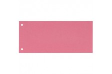 Oxford Lot de 100 intercalaires perfores en carton manille recycle 10,5 x 24 cm Rouge