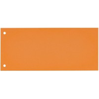 Oxford Lot de 100 intercalaires perfores en carton manille recycle Orange 10,5 x 24 cm