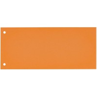 Oxford Lot de 100 intercalaires perfores en carton manille recycle Orange 10,5 x 24 cm