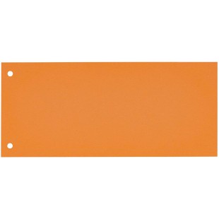 Oxford Lot de 100 intercalaires perfores en carton manille recycle Orange 10,5 x 24 cm