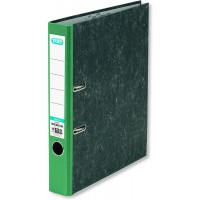 Lot de 10 : Classeur en marbre de nuage recycle 5 cm fin DIN A4 dos vert Smart Original Classeur a anneaux Classeur de bureau Cl