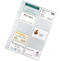 Veloflex 5341000 Pack de 10 pochettes pour 20 cartes de visite format A4 20 (Import Allemagne)