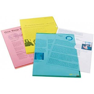Premium Lot de 25 pochettes transparentes en PVC pour documents A4 (Transparent)