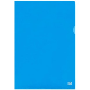 400012935 Active Folder Lot de 25 pochettes coins Format A4 Ouvert en haut et a  droite Matiere scriptible Premium - bleu (25 pi
