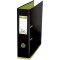 MyColour Classeur a  levier polypropylene Capacite 80mm A4 Noir et Lime Ref E104890914