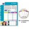 MyColour Classeur a  levier polypropylene Capacite 80mm A4 Noir et Violet Ref E104890911,Lot de 1