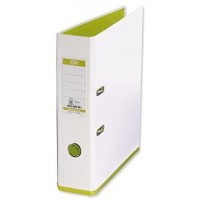 myColour classeur a  levier Polypropylene Capacite 80 mm A4 Blanc et citron vert Ref 100081032