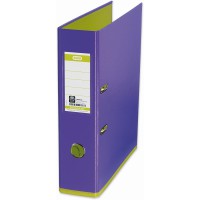 Oxford Classeur A4 MyColour 8 cm de large bicolore violet et vert clair