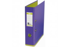 Oxford Classeur A4 MyColour 8 cm de large bicolore violet et vert clair