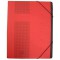 42495RO Chemise a elastiques Chic en carton A4 450 g/m² 7 compartiments (Rouge)