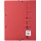 42496RO Chemise a elastiques en carton A4 450 g/m² 12 compartiments (Rouge) (Import Allemagne)