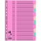 400011409 Intercalaires Registre de papier cartonne pages blanches, tableau memo Couverture Pastel, 3 couleurs, avec