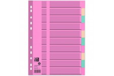 400011409 Intercalaires Registre de papier cartonne pages blanches, tableau memo Couverture Pastel, 3 couleurs, avec