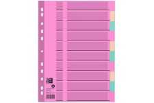 400011409 Intercalaires Registre de papier cartonne pages blanches, tableau memo Couverture Pastel, 3 couleurs, avec