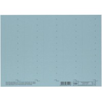 Lot de 10 : 100552045 etiquettes pour intercalaires confort 4 lignes Bleu