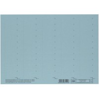 Lot de 10 : 100552045 etiquettes pour intercalaires confort 4 lignes Bleu