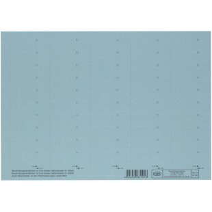 Lot de 10 : 100552045 etiquettes pour intercalaires confort 4 lignes Bleu