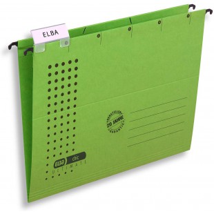 Lot de 25 : 85740GN Chic Ultimate dossiers suspendus a ouverture laterale Vert