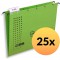 Lot de 25 : 85740GN Chic Ultimate dossiers suspendus a ouverture laterale Vert