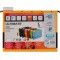 85803BL Lot de 5 chemises suspendues VE5 format A4 en carton 230 g/m² (Orange)