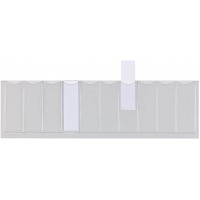 100420914 Lot de 50 etiquettes a  pendule en PVC pour enregistrements de pendule Incolore