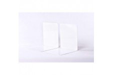 Serre - livres metalliques larges 14 x 12 x 14 cm blanc 1 paire 3506202