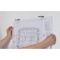 Pince Magnetique S, Pincage par Aimant, autoadhesive, 36 x 40 x 12 mm, grise, 10 Pieces