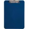 Porte - bloc plastique avec pince metallique Format A 4 pratique: avec patte d'accrochage 2340537 bleu