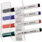 Porte-Marqueurs en acrylique, pour 4 Marqueurs, Magnetique, 170 x 95 x 55 mm, Transparent