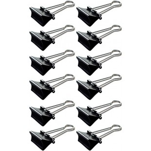 21313-90 pince-notes, noir, (L) 13 mm, ecartement : 4 mm