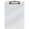Porte - bloc plastique avec pince metallique Format A 4 pratique: avec patte d'accrochage 2340505 transparent